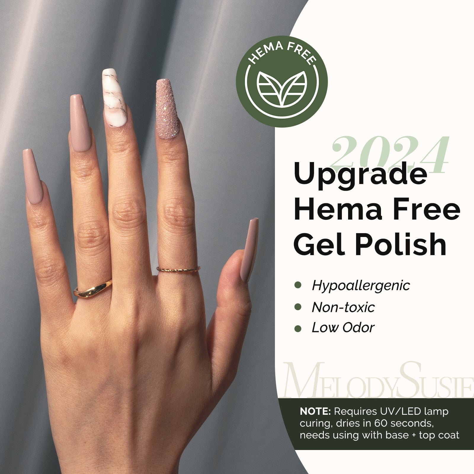 431 Neutral Nude - HEMA-Free Gel Nail Polish 0.5 fl oz/15ml - 图片2