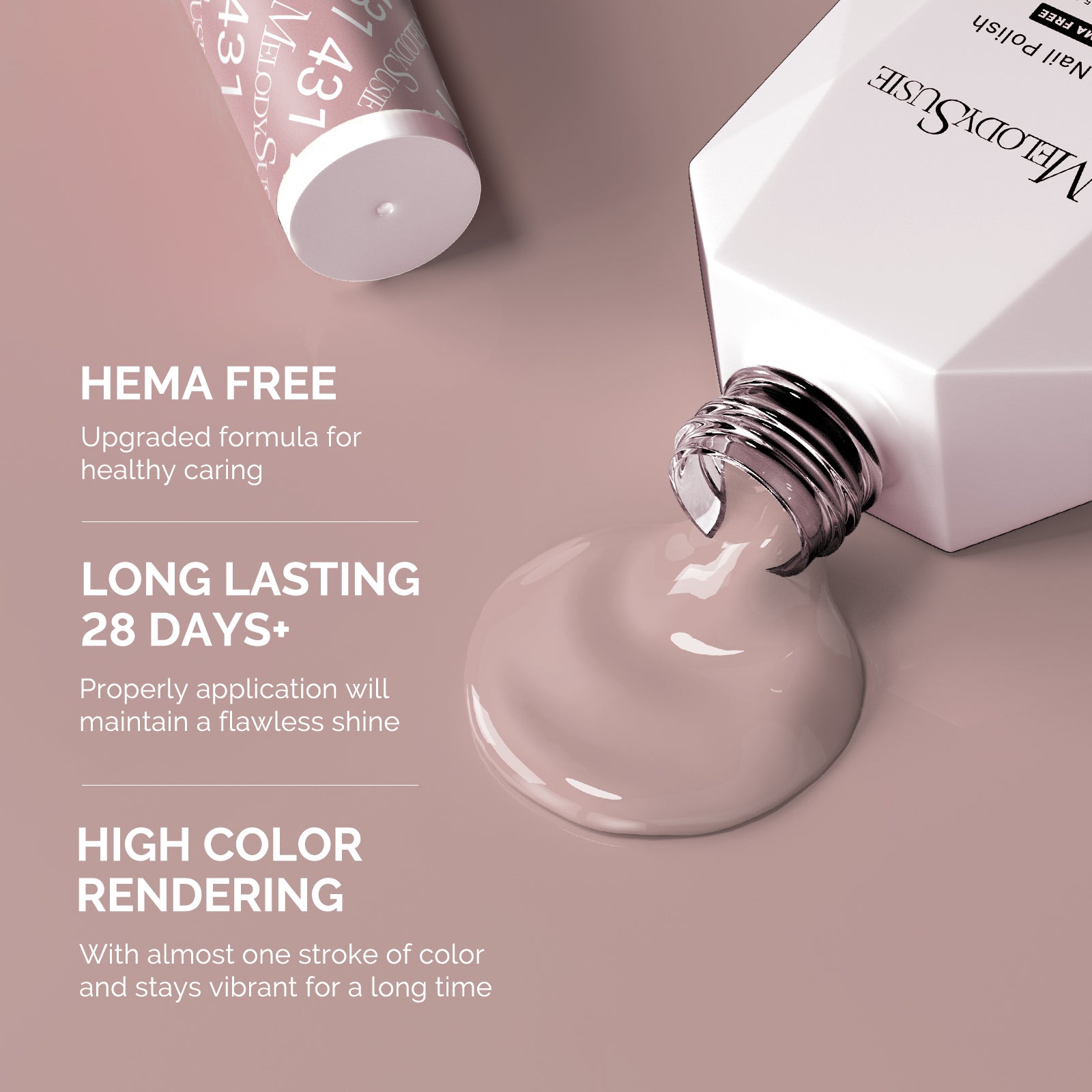 431 Neutral Nude - HEMA-Free Gel Nail Polish 0.5 fl oz/15ml - 图片3
