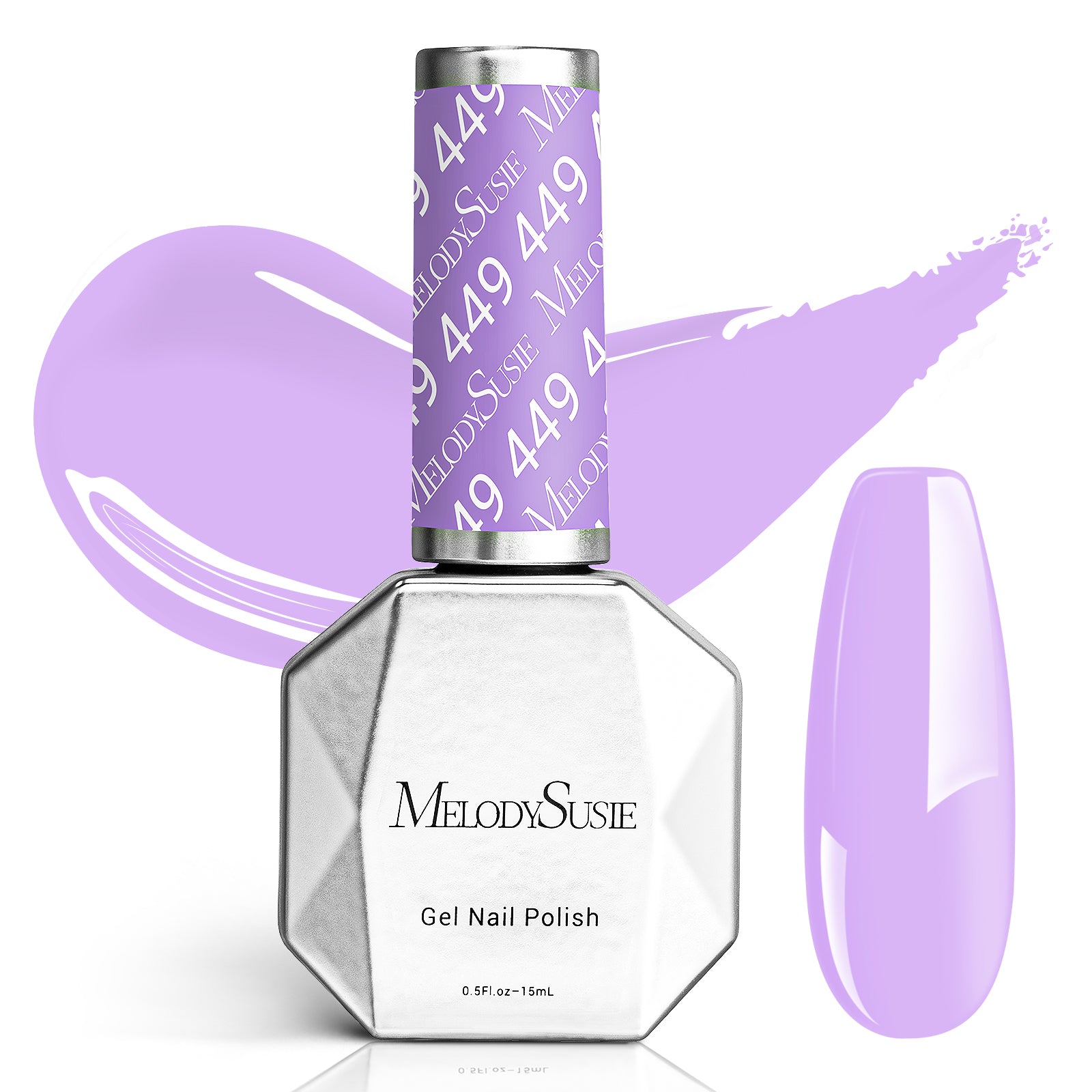 449 Light Purple - TPO-Free Faster UV Curing Gel Nail Polish 0.5 fl oz/15ml