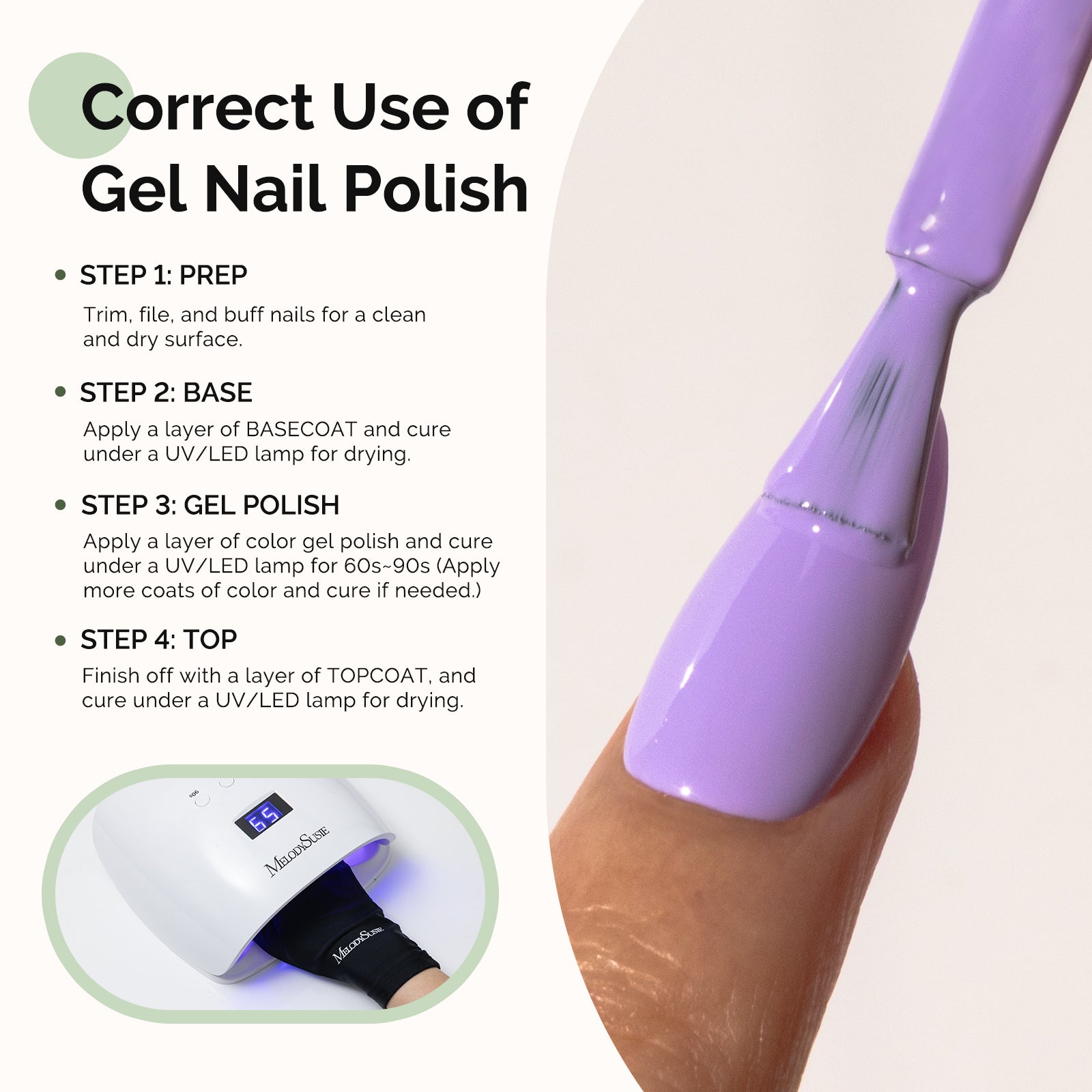 449 Purple - HEMA-Free Gel Nail Polish 0.5 fl oz/15ml - 图片5