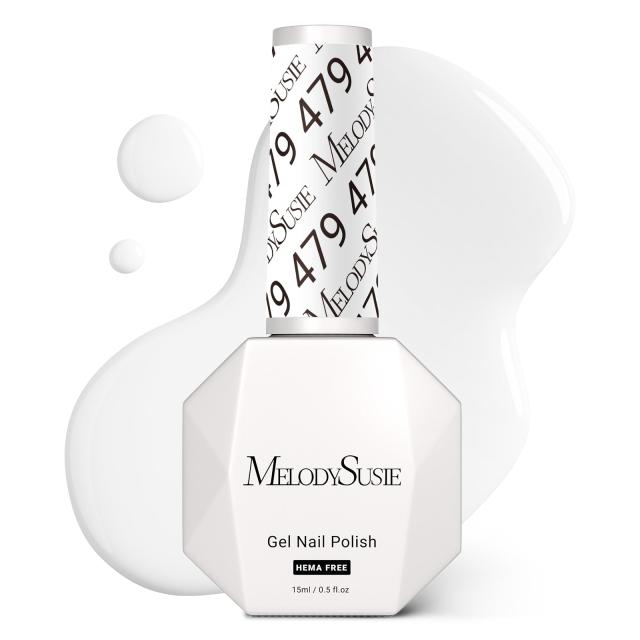 479 White - HEMA-Free Gel Nail Polish 0.5 fl oz/15ml