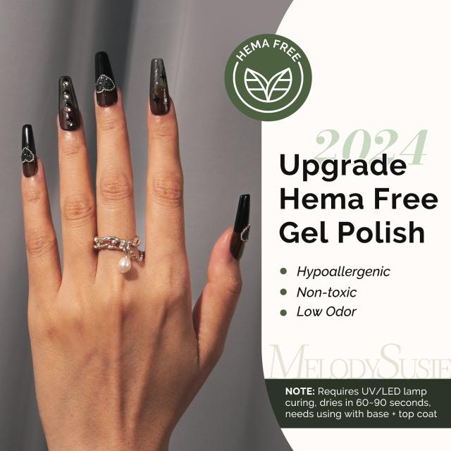 480 Black - HEMA-Free Gel Nail Polish 0.5 fl oz/15ml