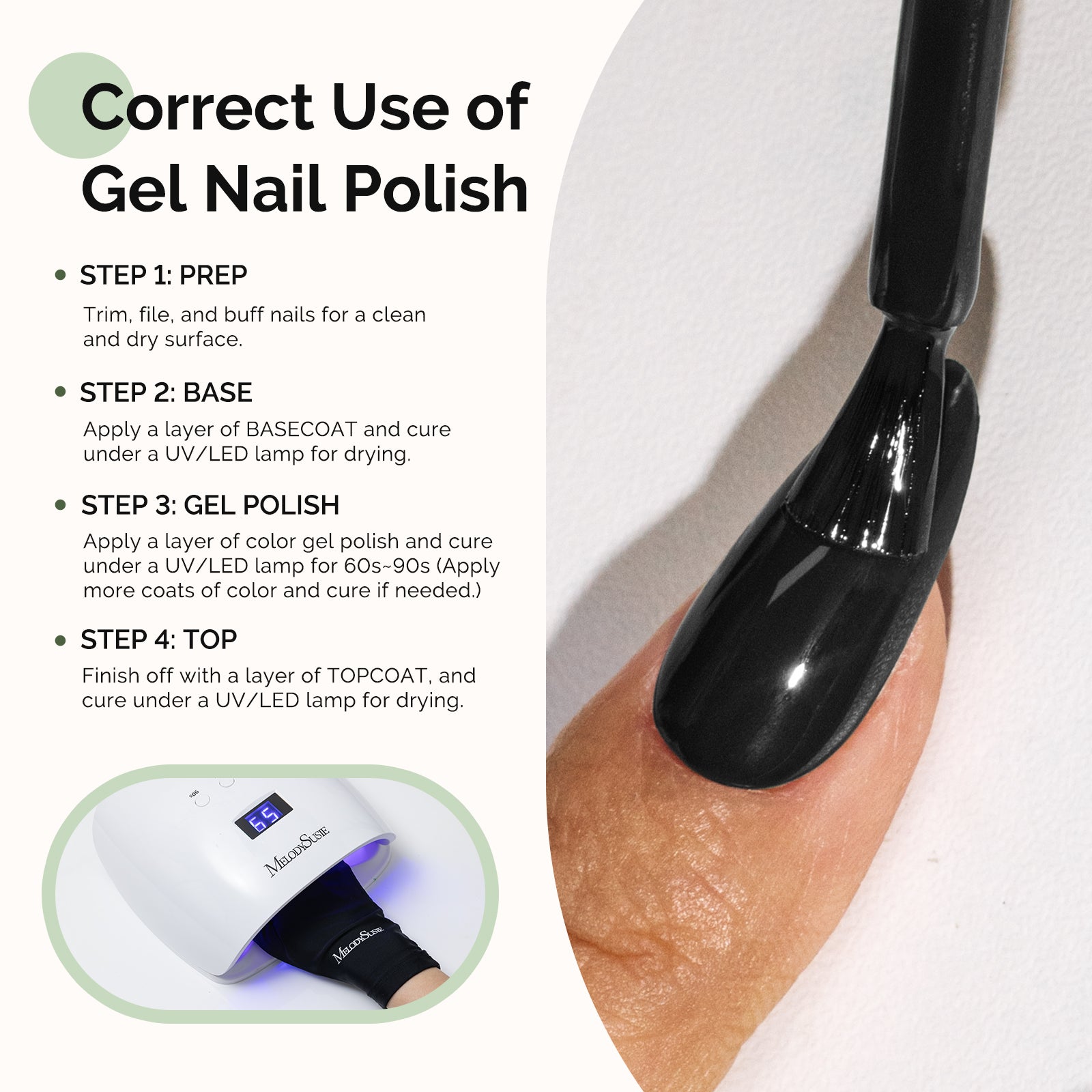 480 Black - HEMA-Free Gel Nail Polish 0.5 fl oz/15ml - 图片5