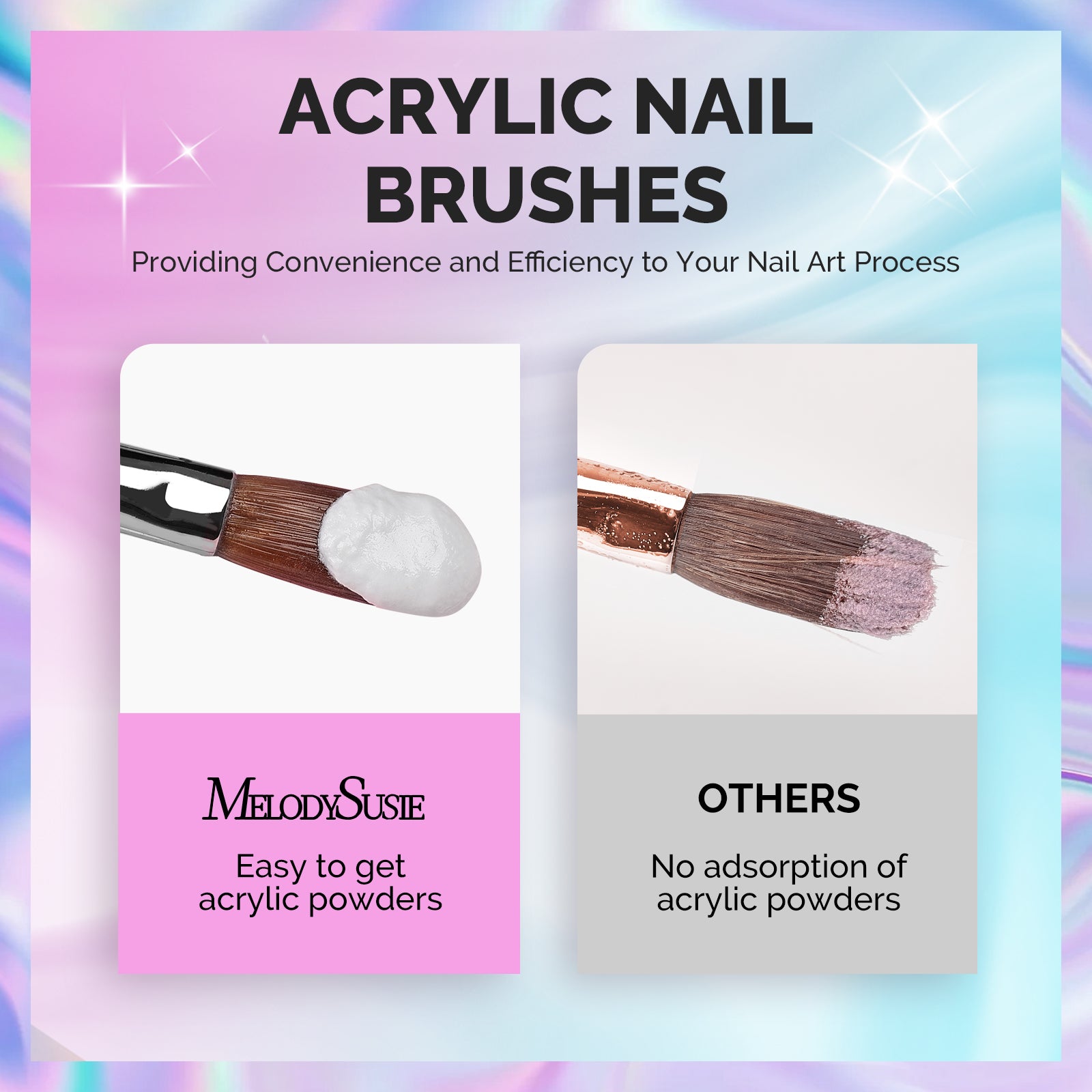 4Pcs Acrylic Nail Brush Set - Size 8/10/12/14 - 图片3