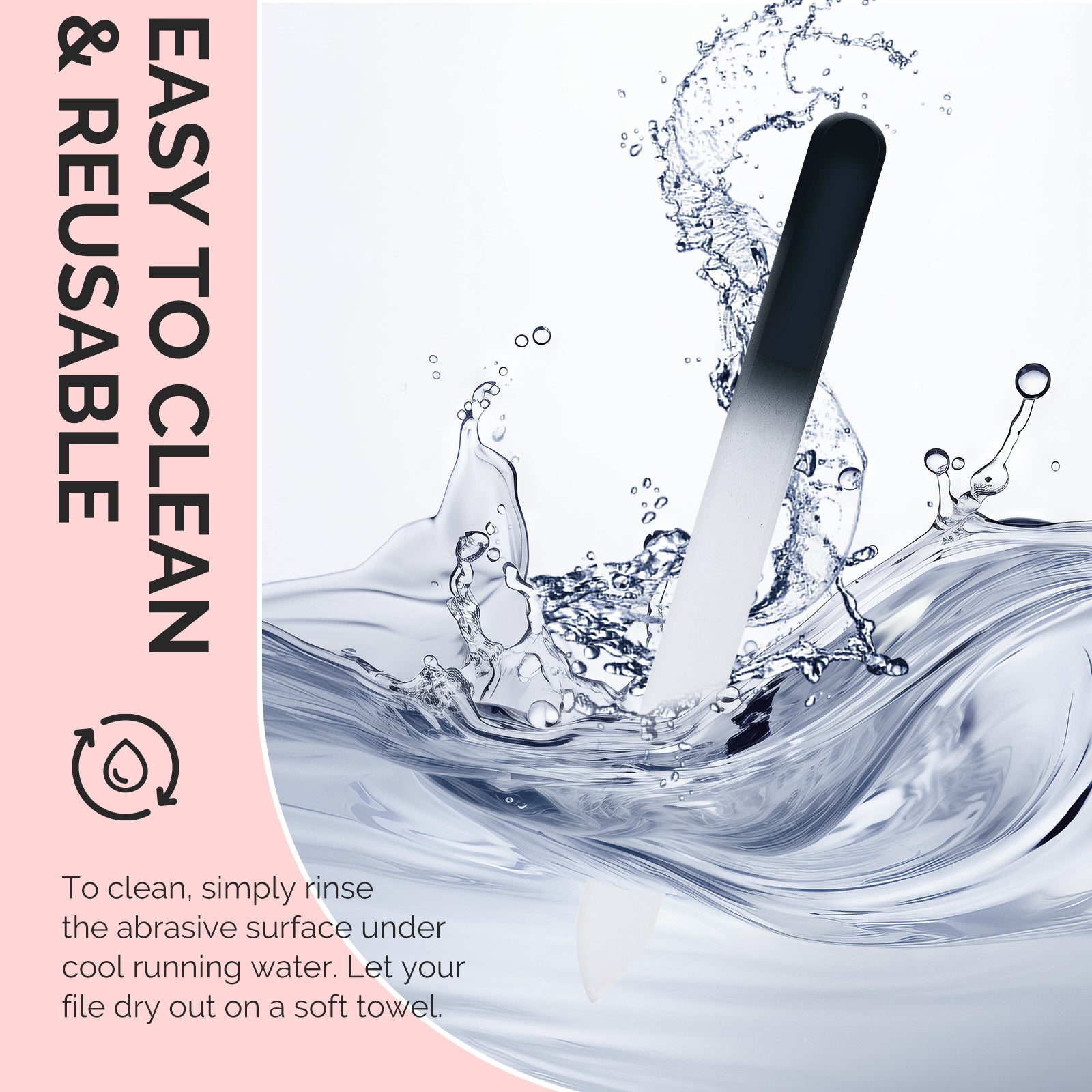 4Pcs Double Sided 360 Grit Glass Nail File Set - 图片4