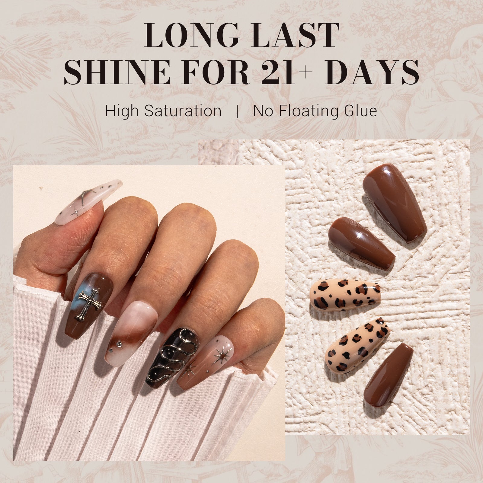 534 Brown - TPO-Free Faster UV Curing Gel Nail Polish 0.5 fl oz/15ml - 图片4