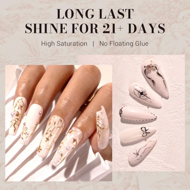 572 Milky Pink White - TPO-Free Faster UV Curing Gel Nail Polish 0.5 fl oz/15ml