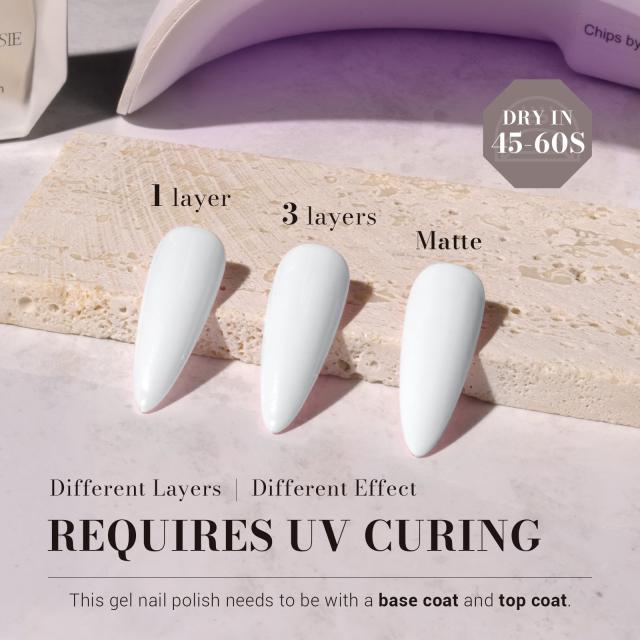 582 Gary White - TPO-Free Faster UV Curing Gel Nail Polish 0.5 fl oz/15ml