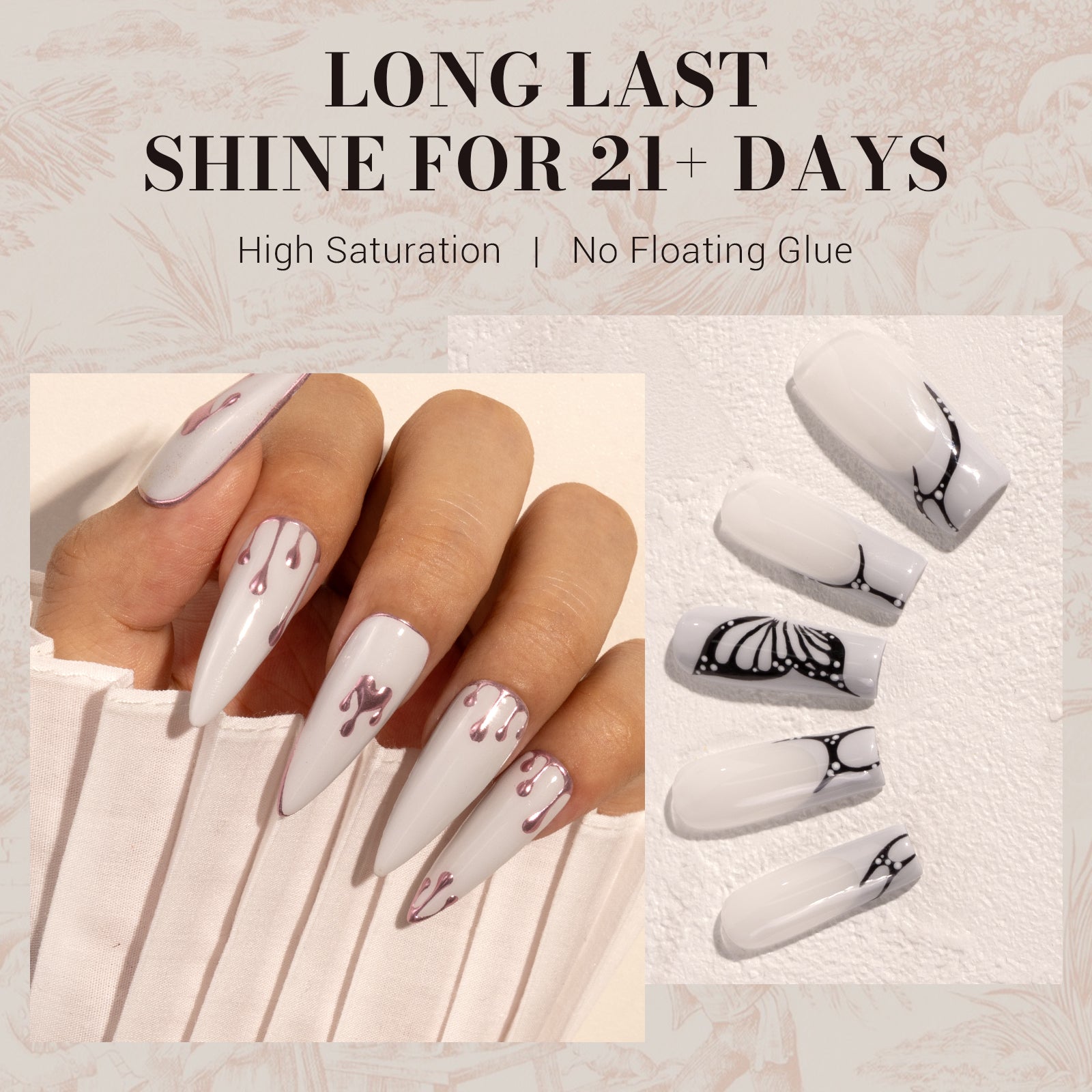 582 Gary White - TPO-Free Faster UV Curing Gel Nail Polish 0.5 fl oz/15ml - 图片4