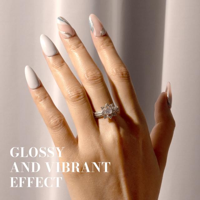 582 Gary White - TPO-Free Faster UV Curing Gel Nail Polish 0.5 fl oz/15ml