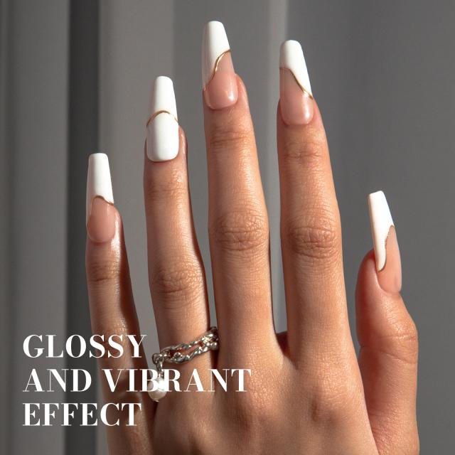 595 Egg White - TPO-Free Faster UV Curing Gel Nail Polish 0.5 fl oz/15ml