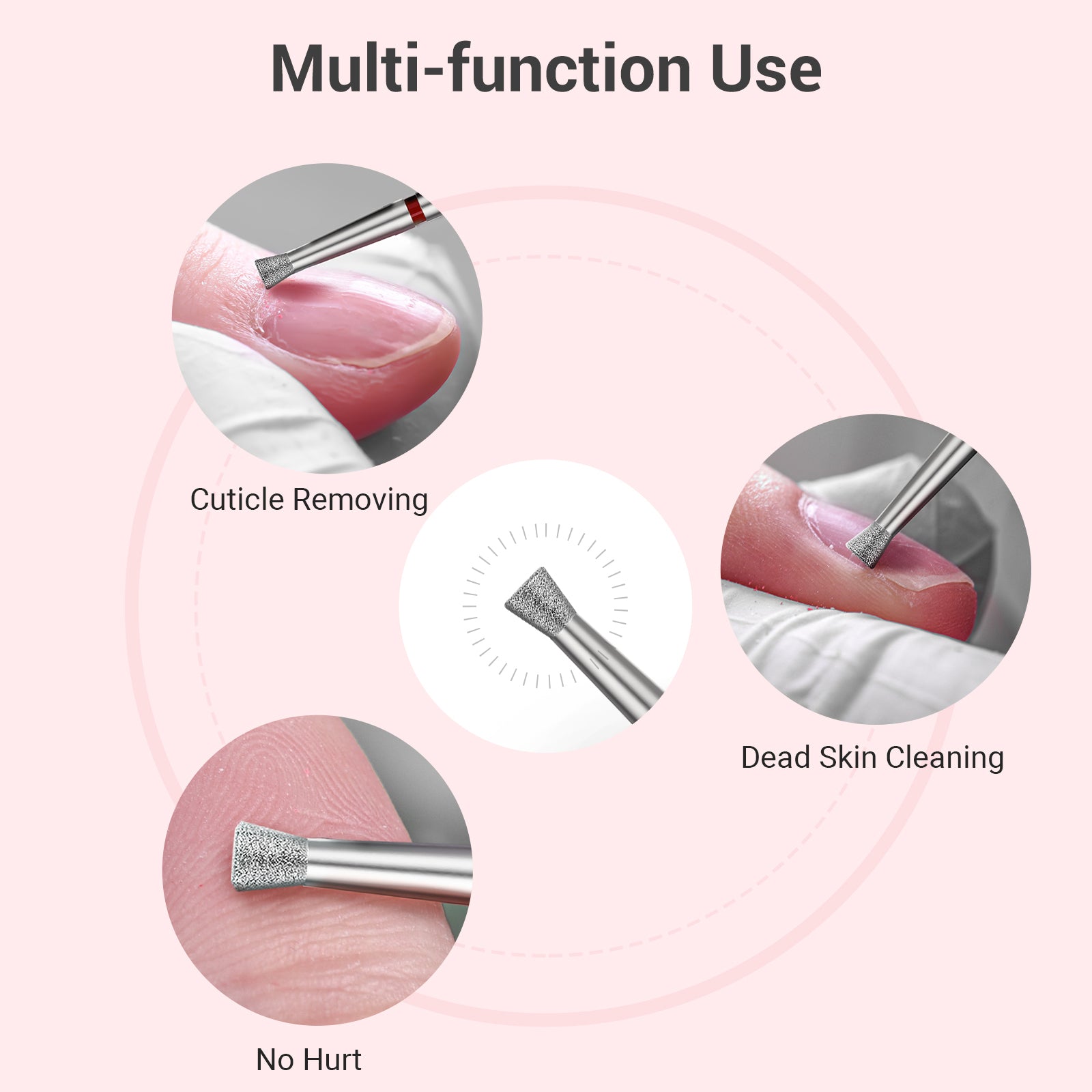 6.7mm Inverted Tapered Cuticle Clean Nail Drill Bit - 图片5