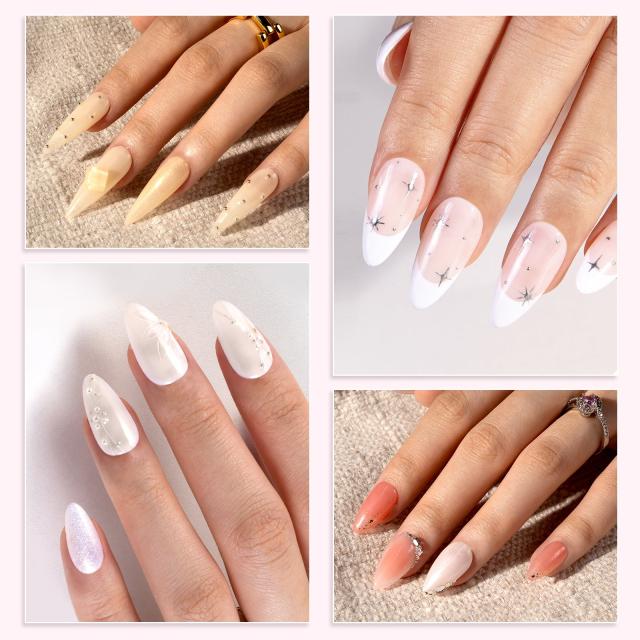 6 Colors Jeweliver Jelly TPO-Free Gel Nail Polish Set 0.5 fl oz/15ml - Nude
