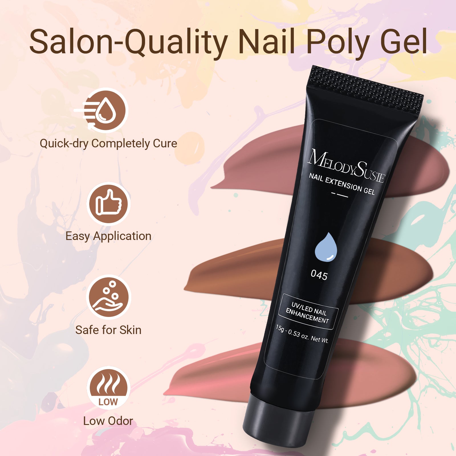 6 Colors Poly Nail Extension Gel Kit - Daily Nude - 图片6