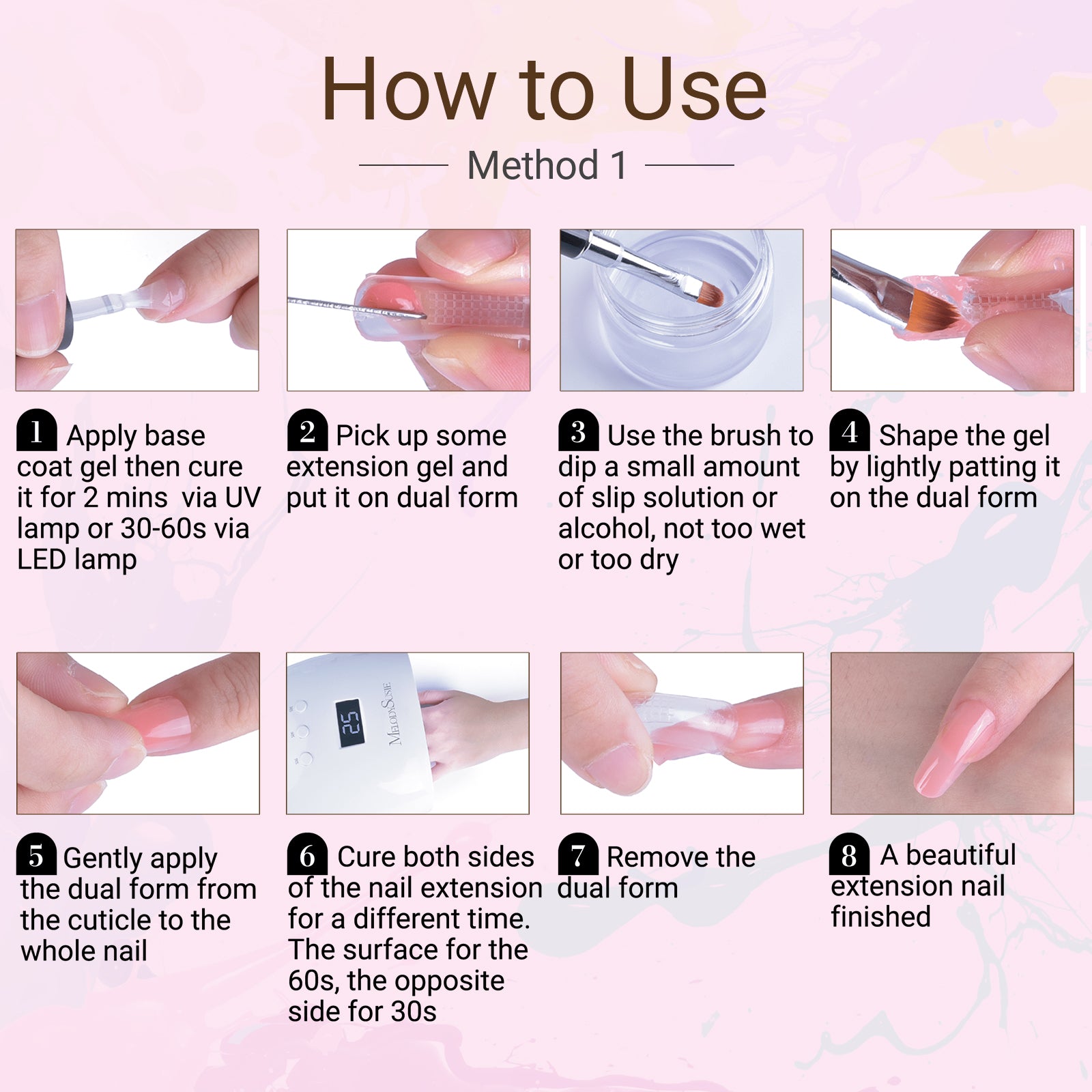 6 Colors Poly Nail Extension Gel Kit - Daily Nude