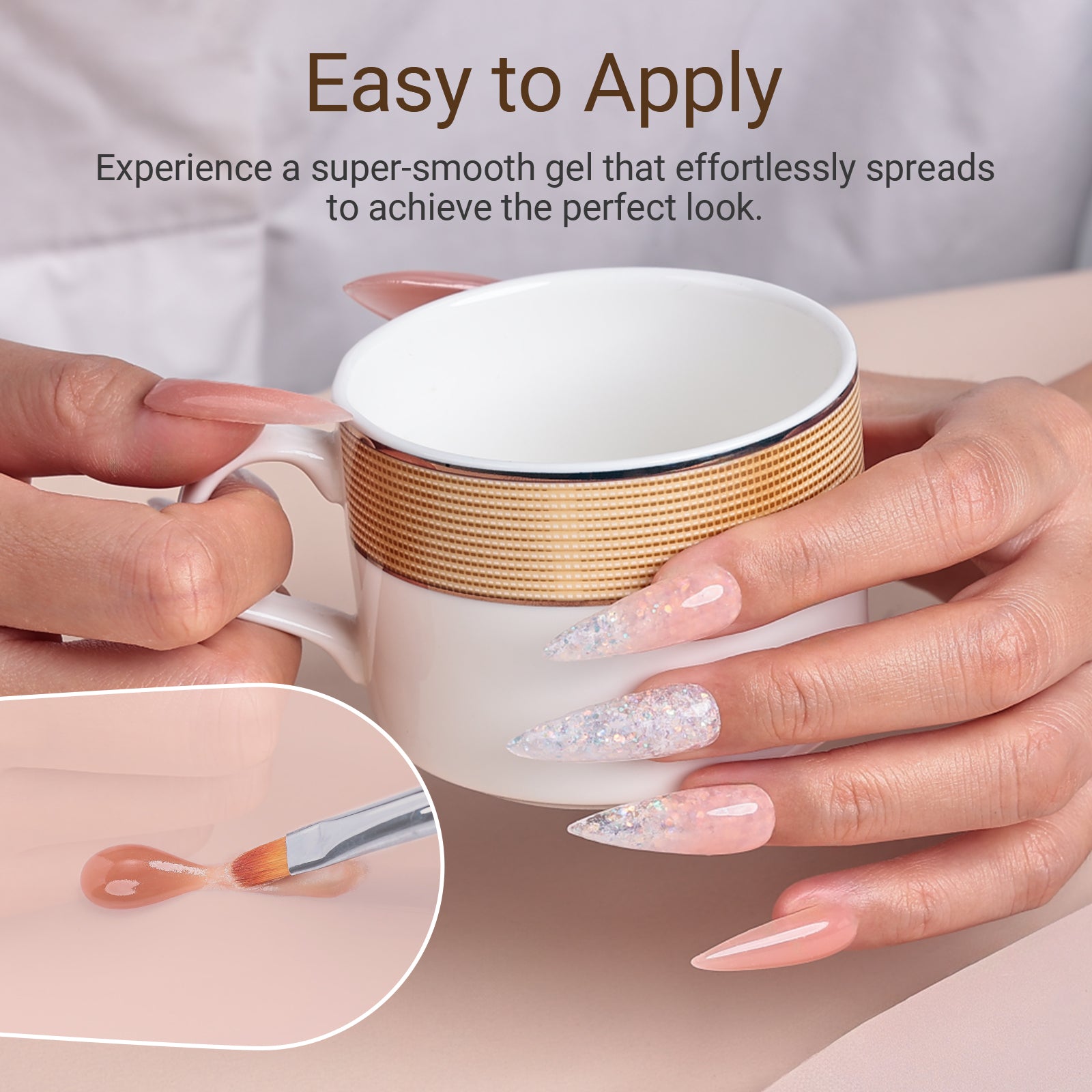 6 Colors Poly Nail Extension Gel Kit - Daily Nude - 图片7