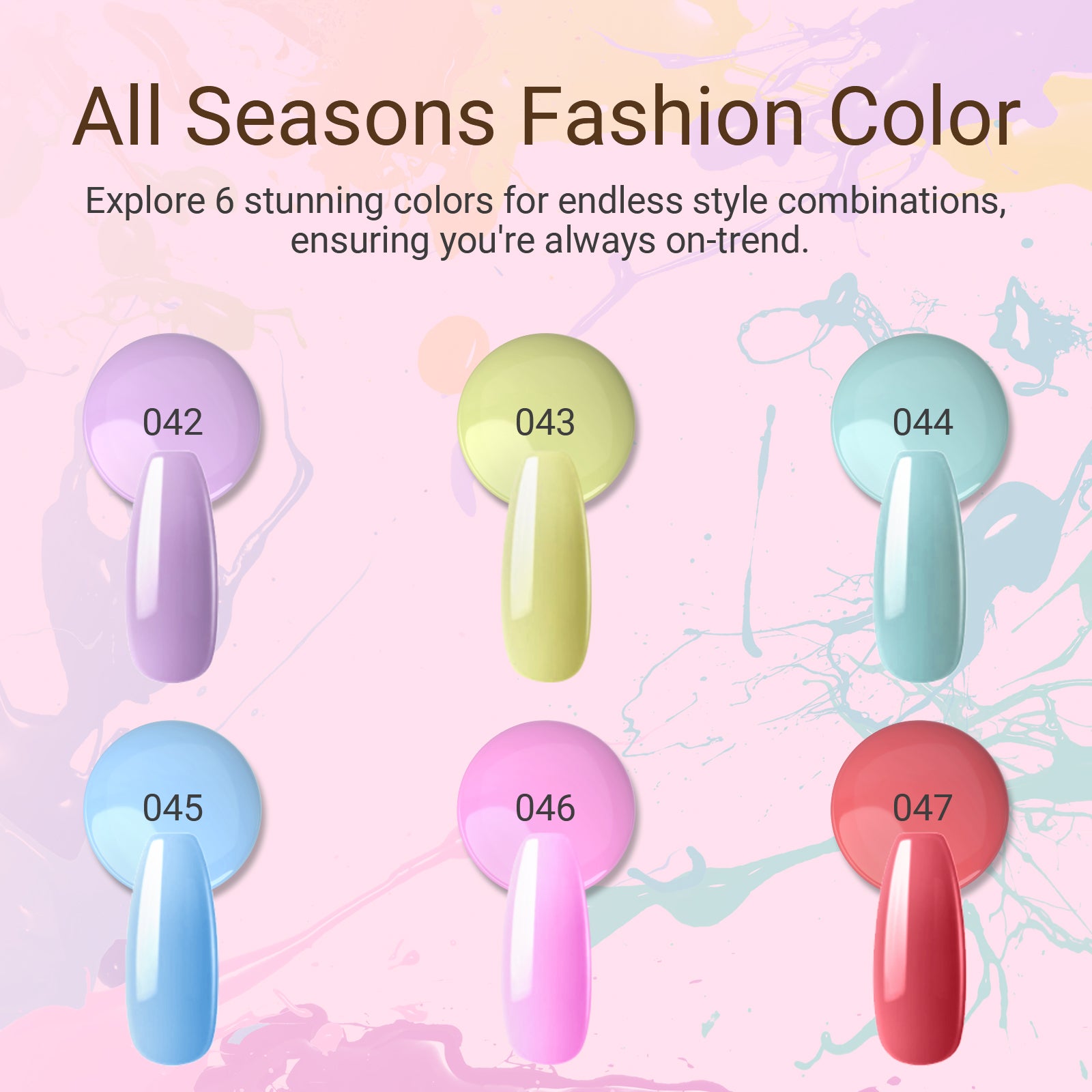 6 Colors Poly Nail Extension Gel Kit - 图片2