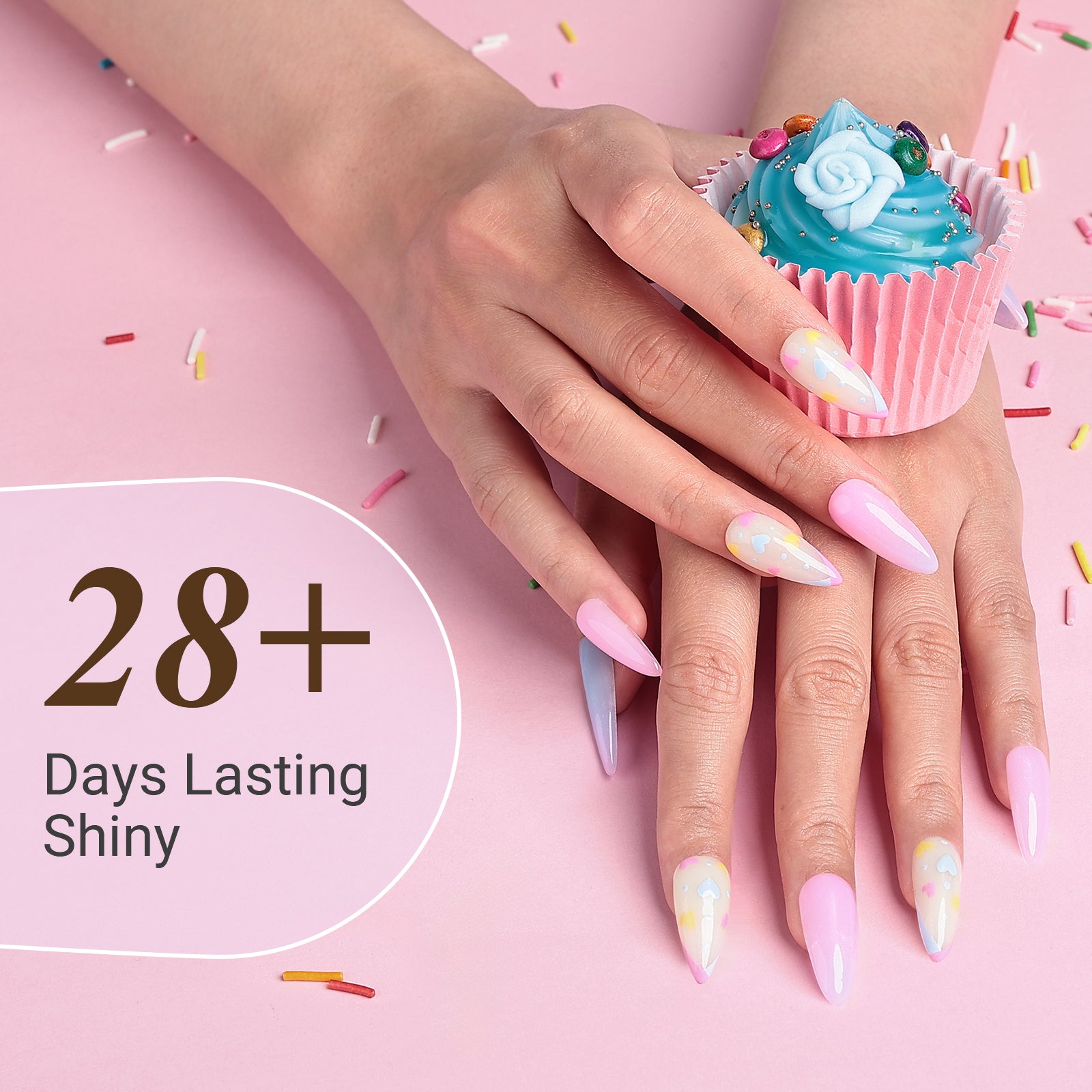 6 Colors Poly Nail Extension Gel Kit - 图片4