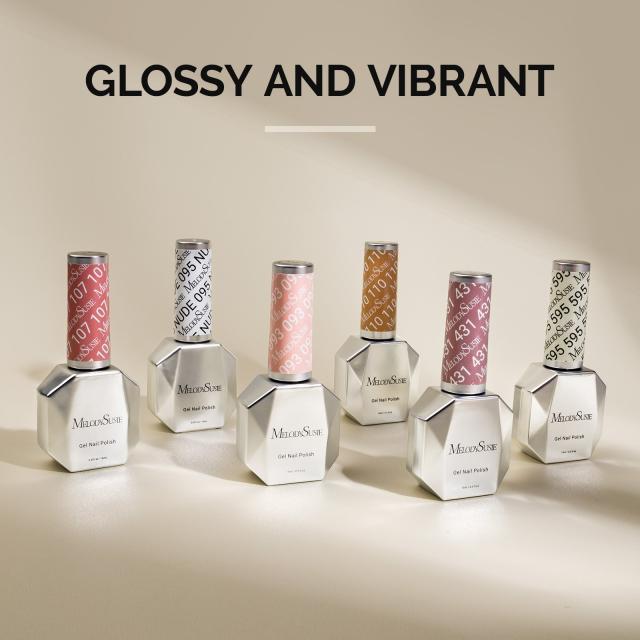 6 Colors TPO-Free Thick Gel Nail Polish Set 15ml - Nude Pink