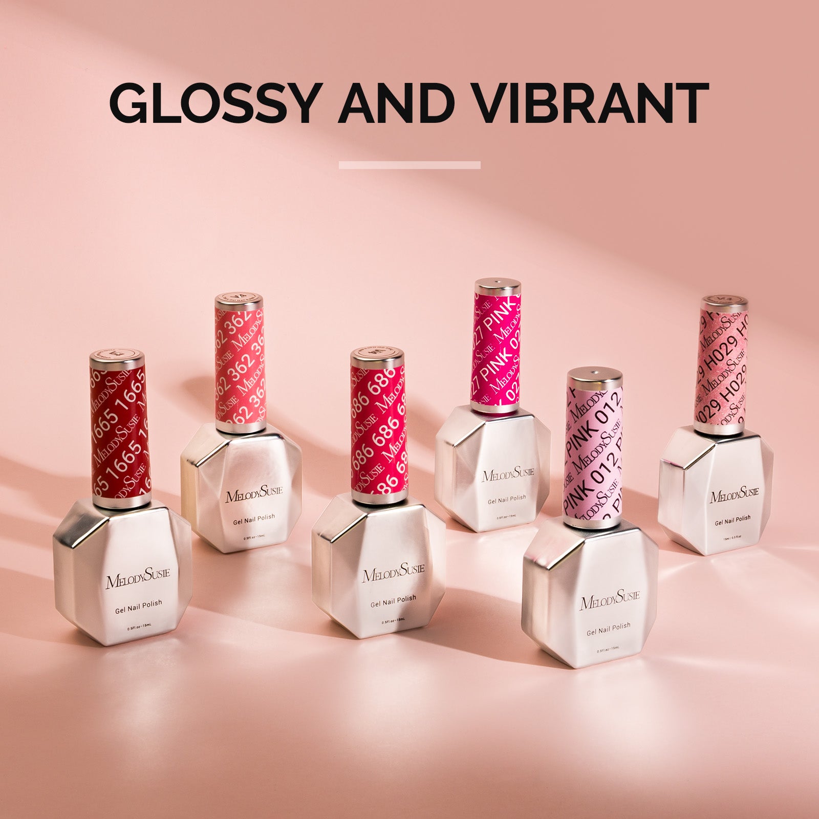 6 Colors TPO-Free Thick Gel Nail Polish Set 15ml - Pink - 图片2