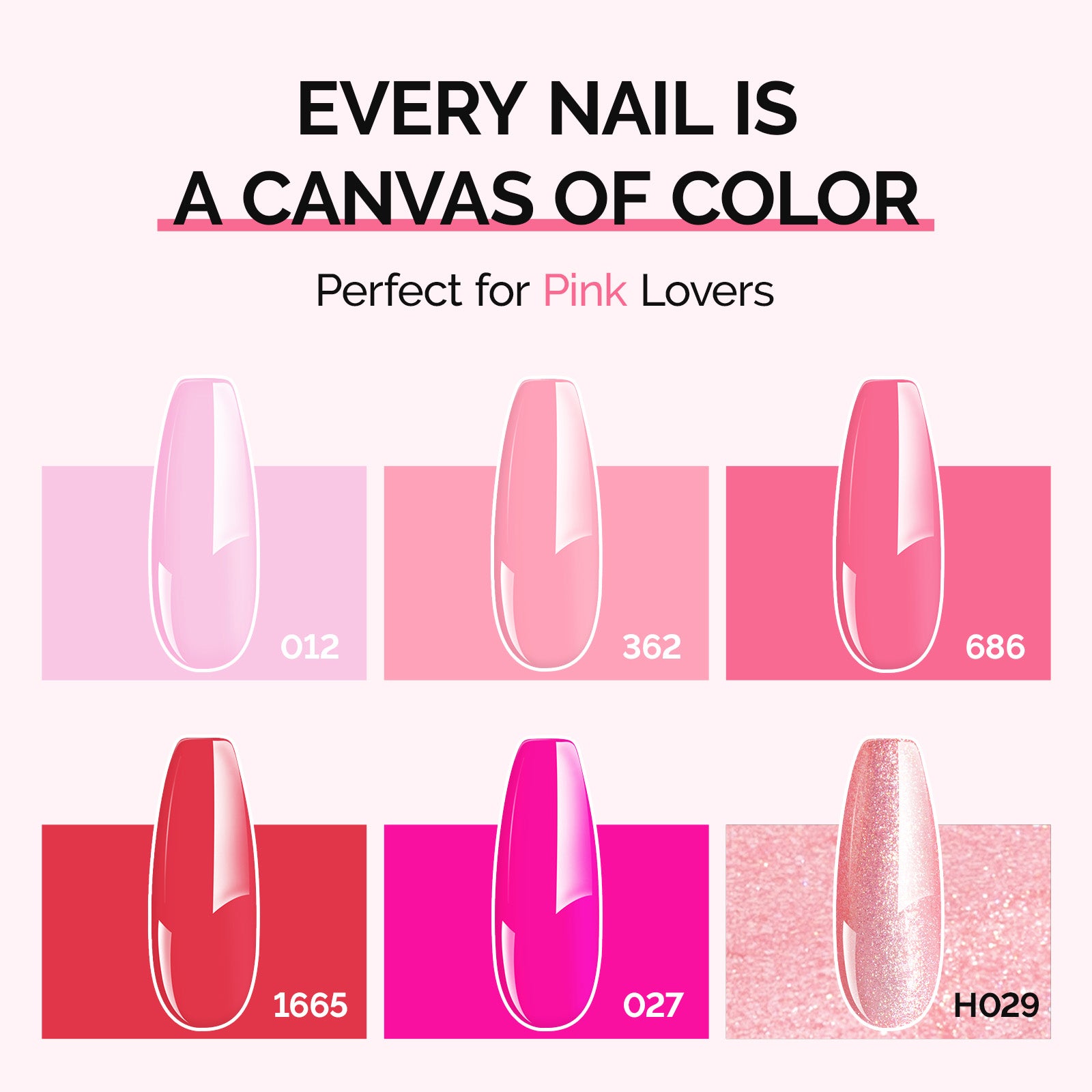 6 Colors TPO-Free Thick Gel Nail Polish Set 15ml - Pink - 图片3