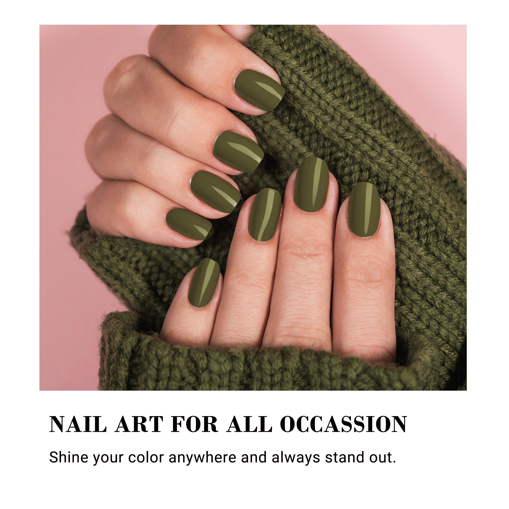 603 Olive Green - TPO-Free Thick Gel Nail Polish (15ml) - 图片4