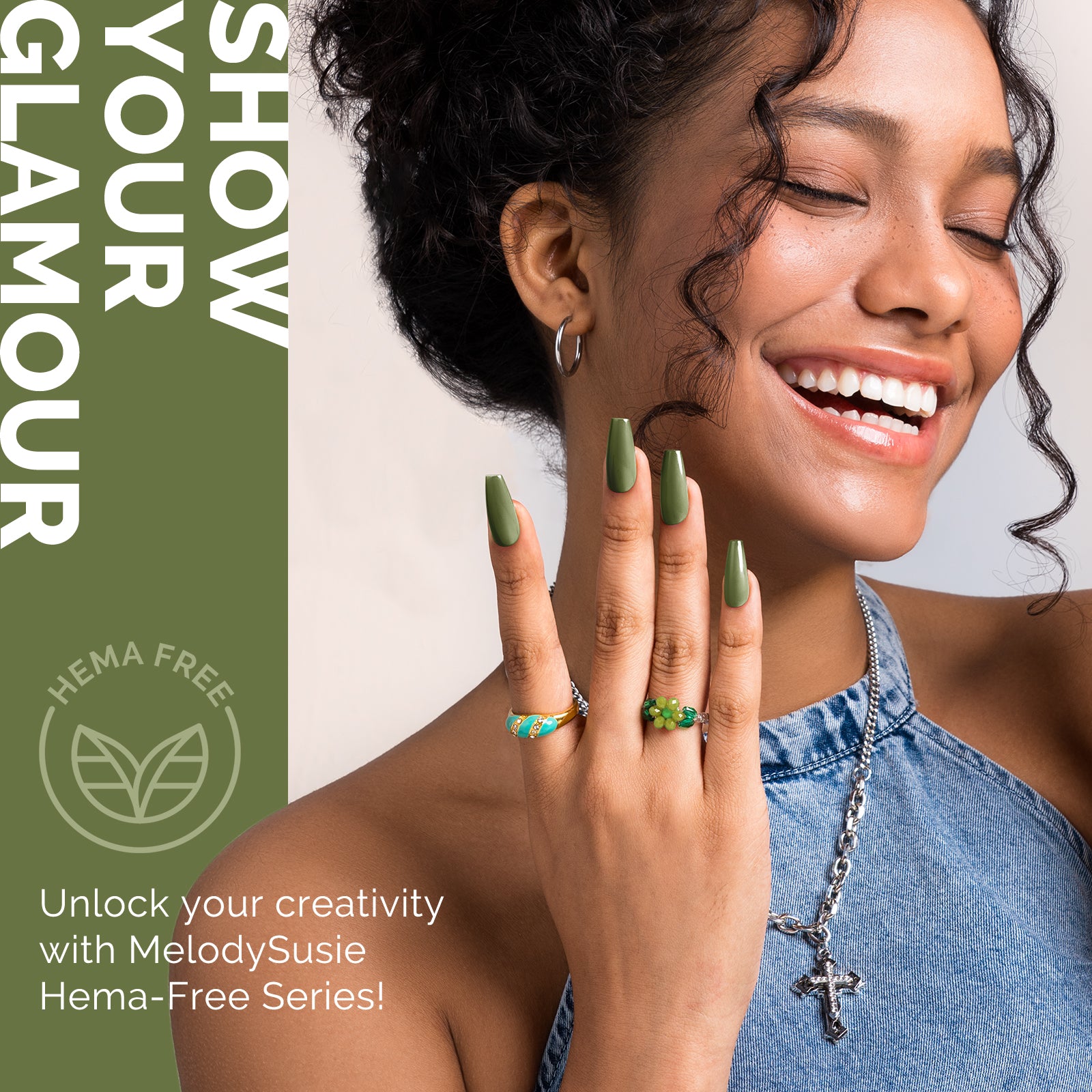 603 Olive Green - HEMA-Free Gel Nail Polish 0.5 fl oz/15ml - 图片4