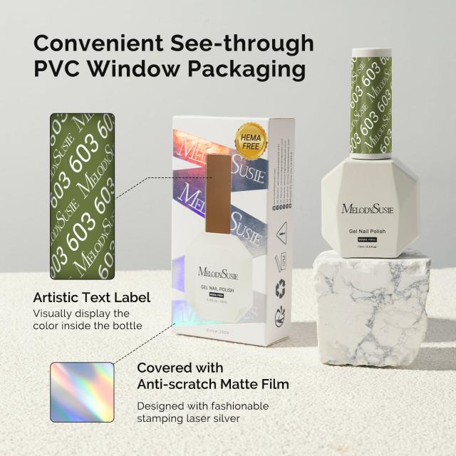 603 Olive Green - HEMA-Free Gel Nail Polish 0.5 fl oz/15ml