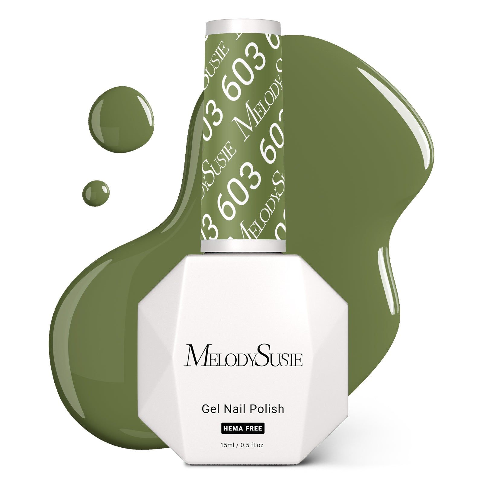 603 Olive Green - HEMA-Free Gel Nail Polish 0.5 fl oz/15ml