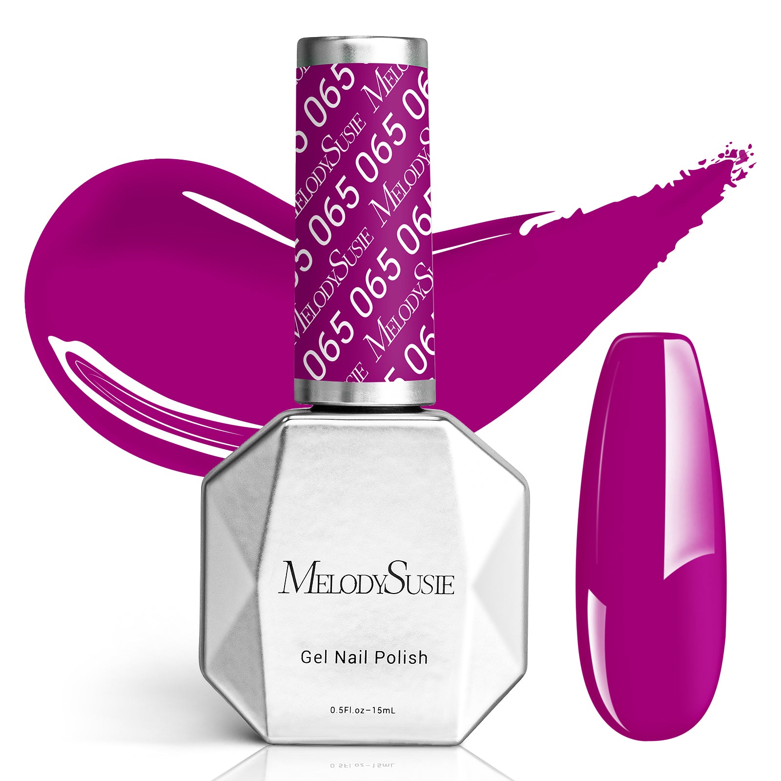 065 Passion Purple - TPO-Free Faster UV Curing Gel Nail Polish 0.5 fl oz/15ml