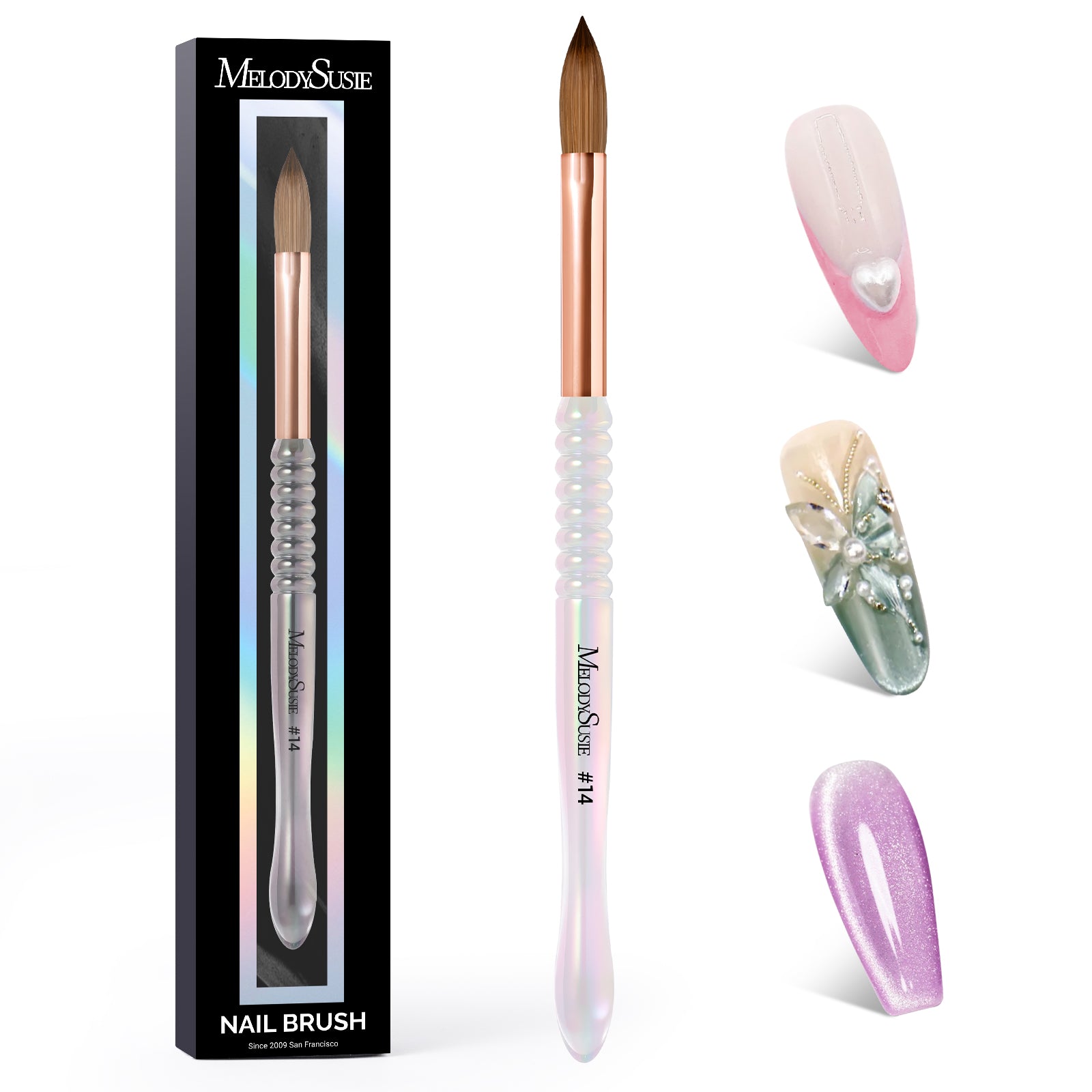 80% Kolinsky Acrylic Nail Brush - 图片10