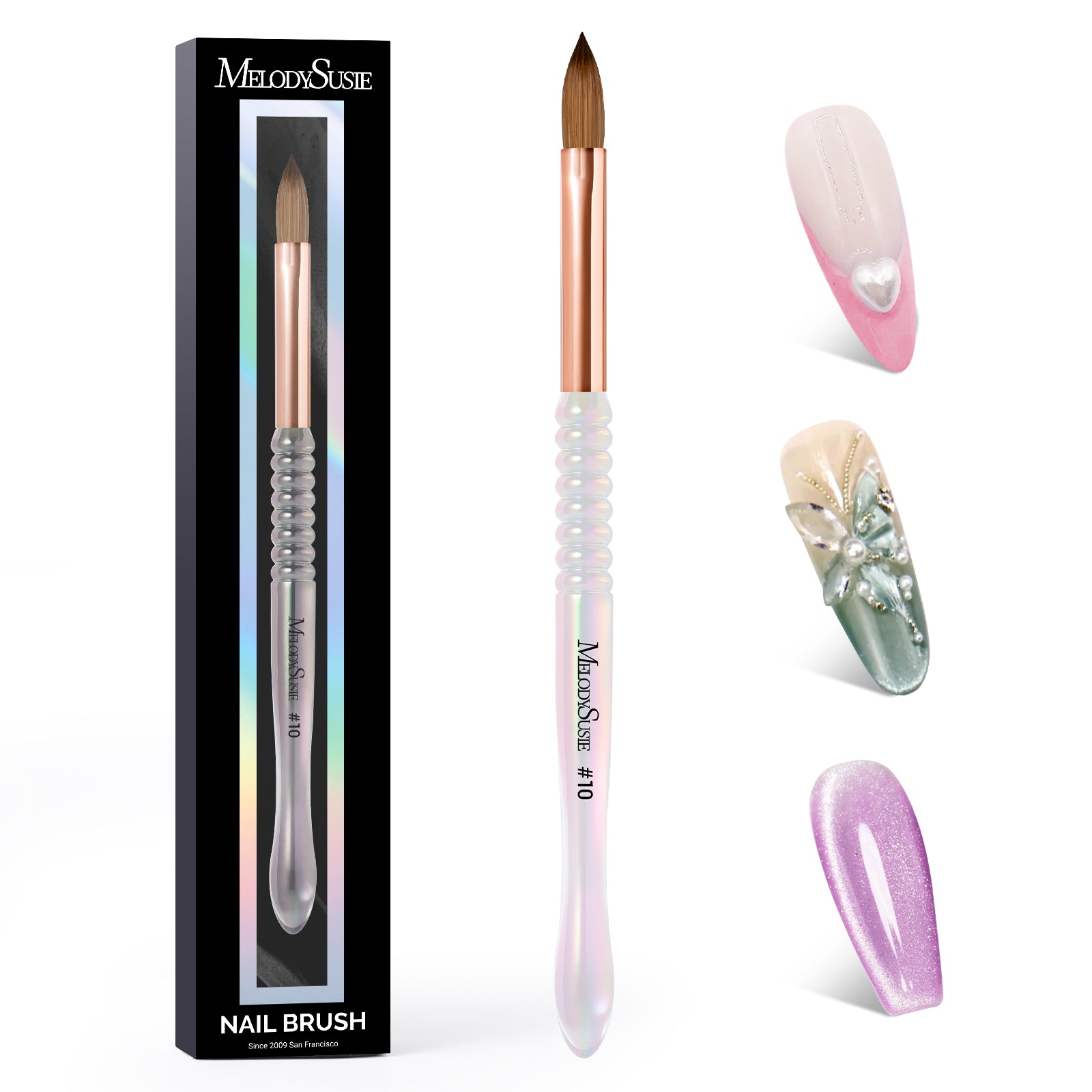 80% Kolinsky Acrylic Nail Brush - 图片8