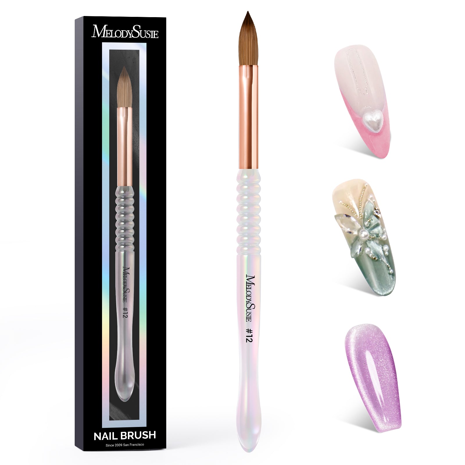 80% Kolinsky Acrylic Nail Brush - 图片9