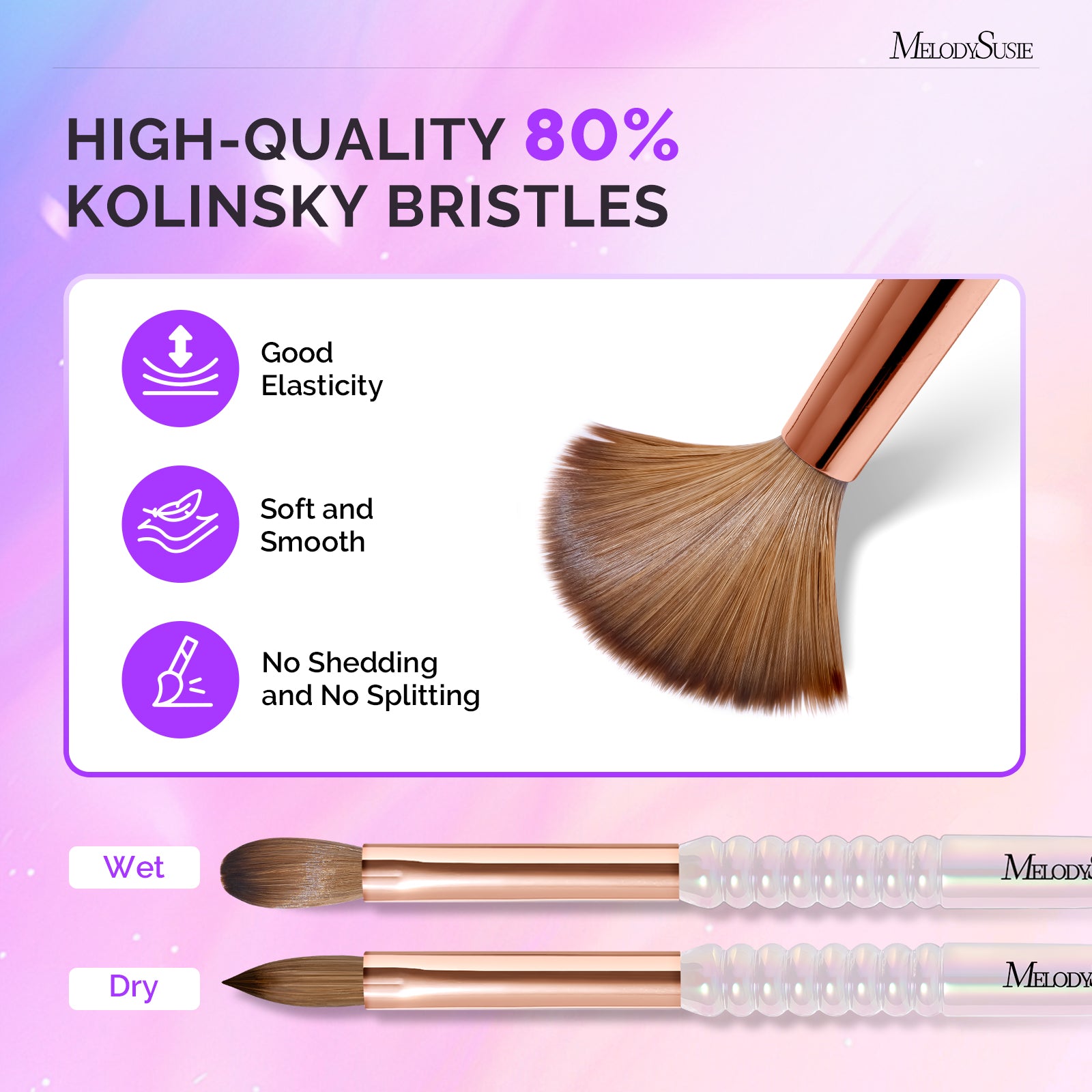 80% Kolinsky Acrylic Nail Brush - 图片4
