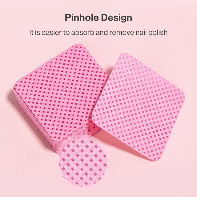 900 Pcs Lint Free Nail Wipes - Pink