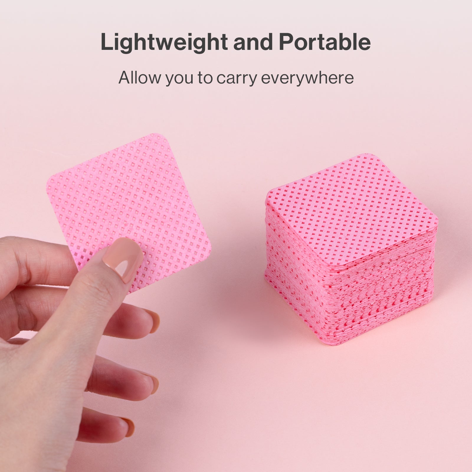 900 Pcs Lint Free Nail Wipes - Pink - 图片5
