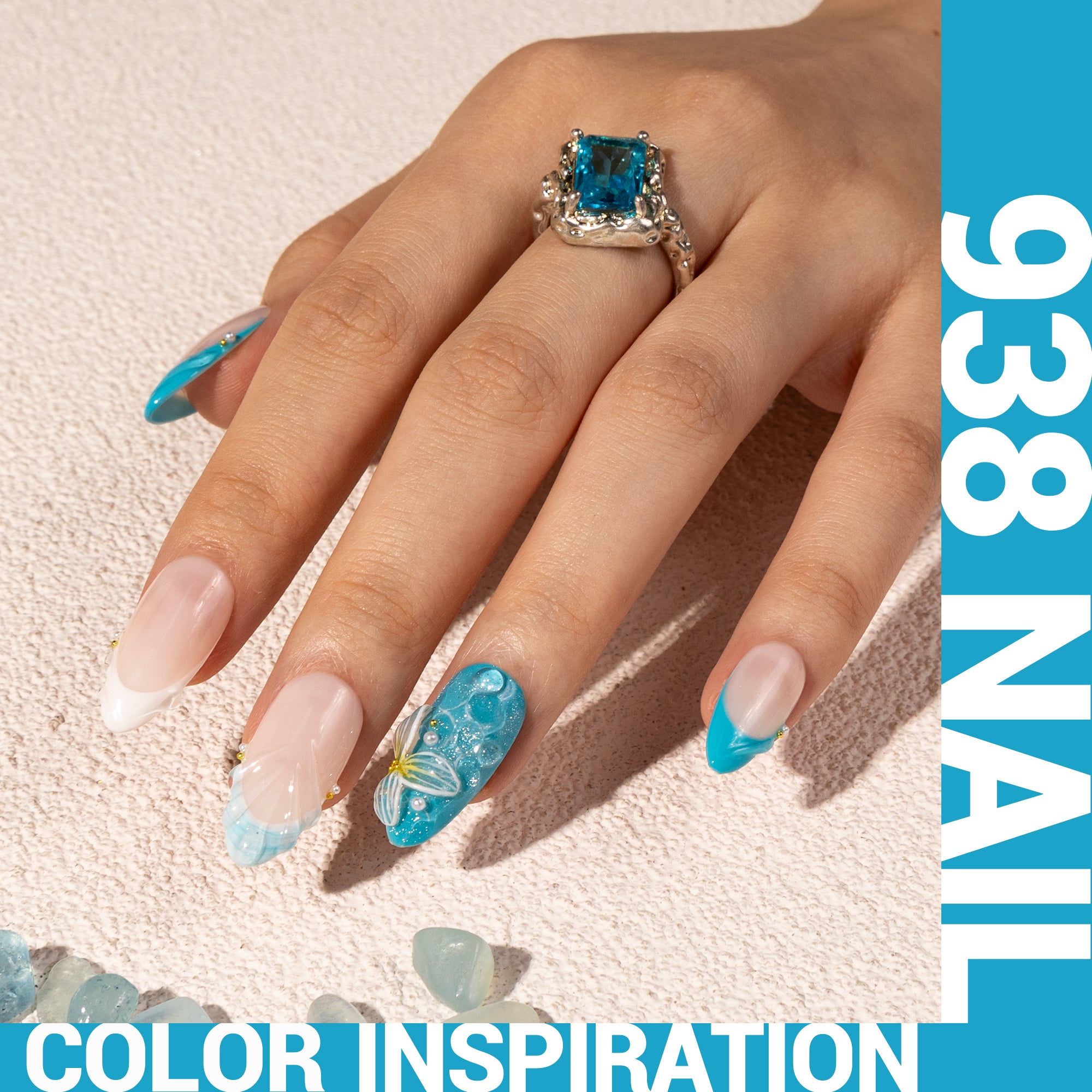 938 Fair Isle Knit Blue - TPO-Free Thick Gel Nail Polish(15ml) - 图片2