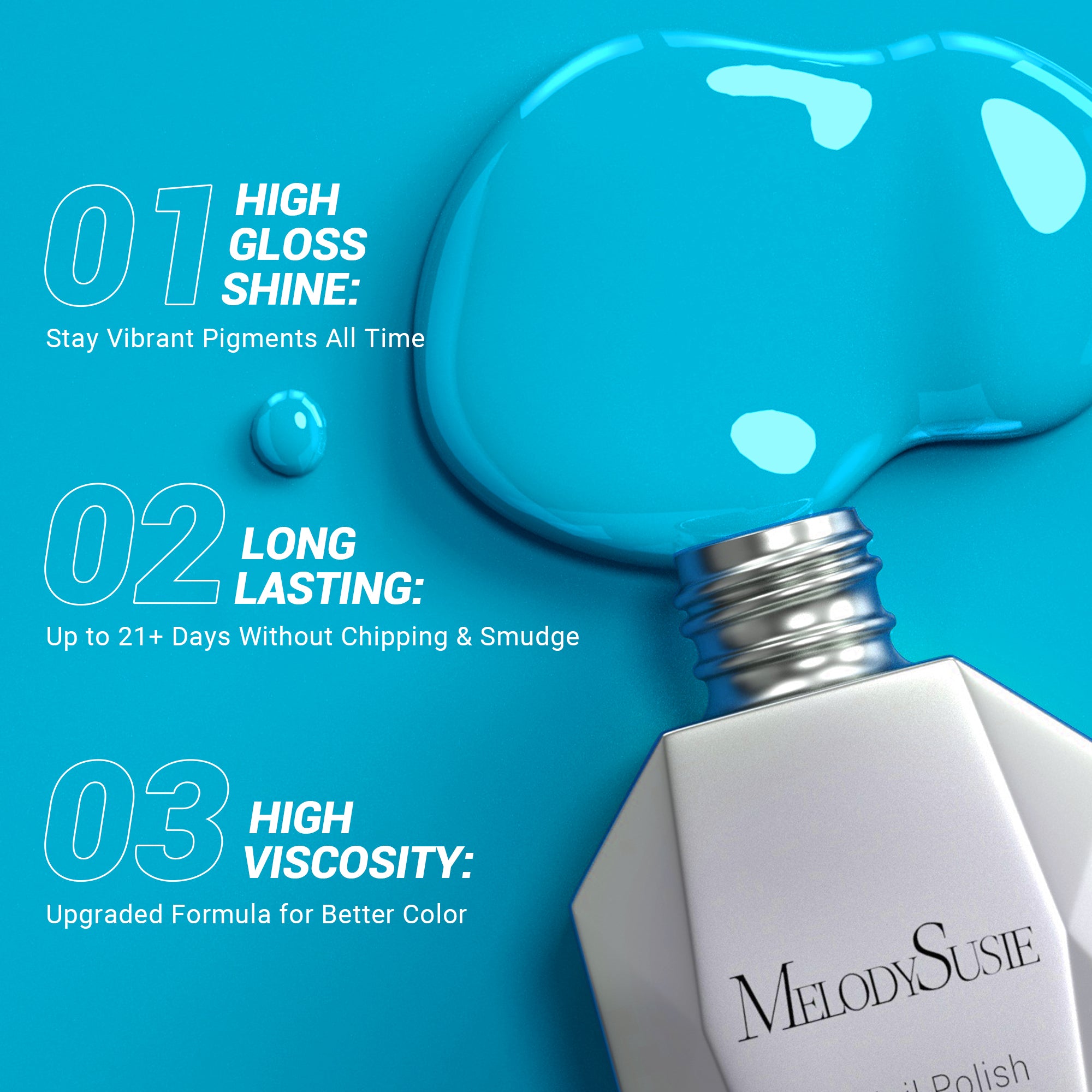 938 Fair Isle Knit Blue - TPO-Free Thick Gel Nail Polish(15ml) - 图片3