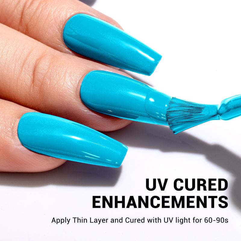 938 Fair Isle Knit Blue - TPO-Free Thick Gel Nail Polish(15ml)