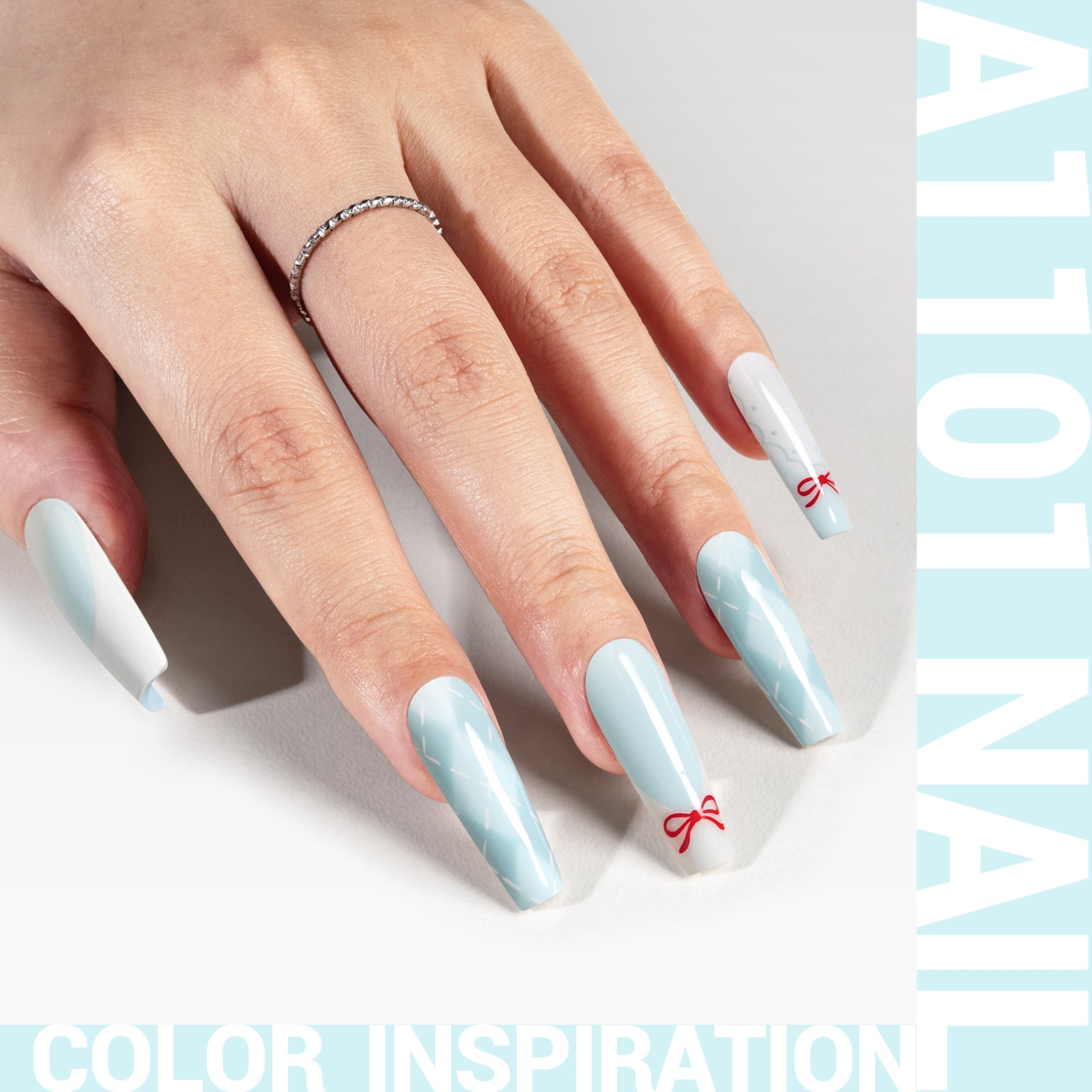 A1101 Bright Blue - TPO-Free Thick Gel Nail Polish(15ml) - 图片2