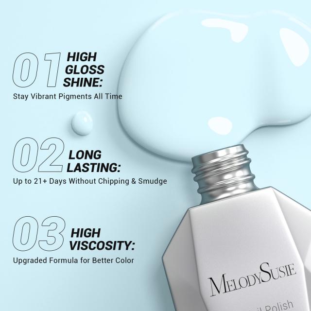 A1101 Bright Blue - TPO-Free Thick Gel Nail Polish(15ml)