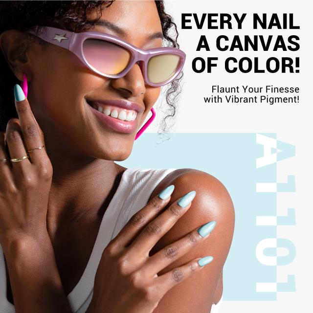 A1101 Bright Blue - TPO-Free Thick Gel Nail Polish(15ml)