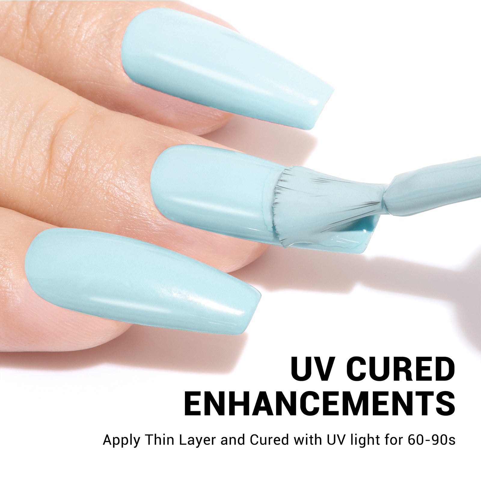 A1101 Bright Blue - TPO-Free Thick Gel Nail Polish(15ml) - 图片5