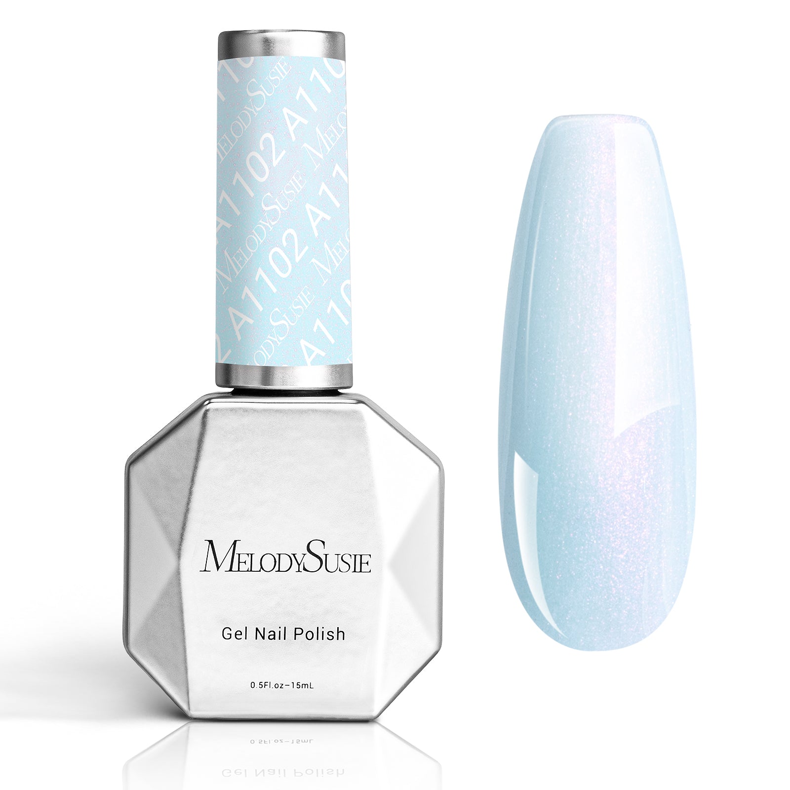 A1102 Blue Shimmer - TPO-Free Thick Gel Nail Polish(15ml)