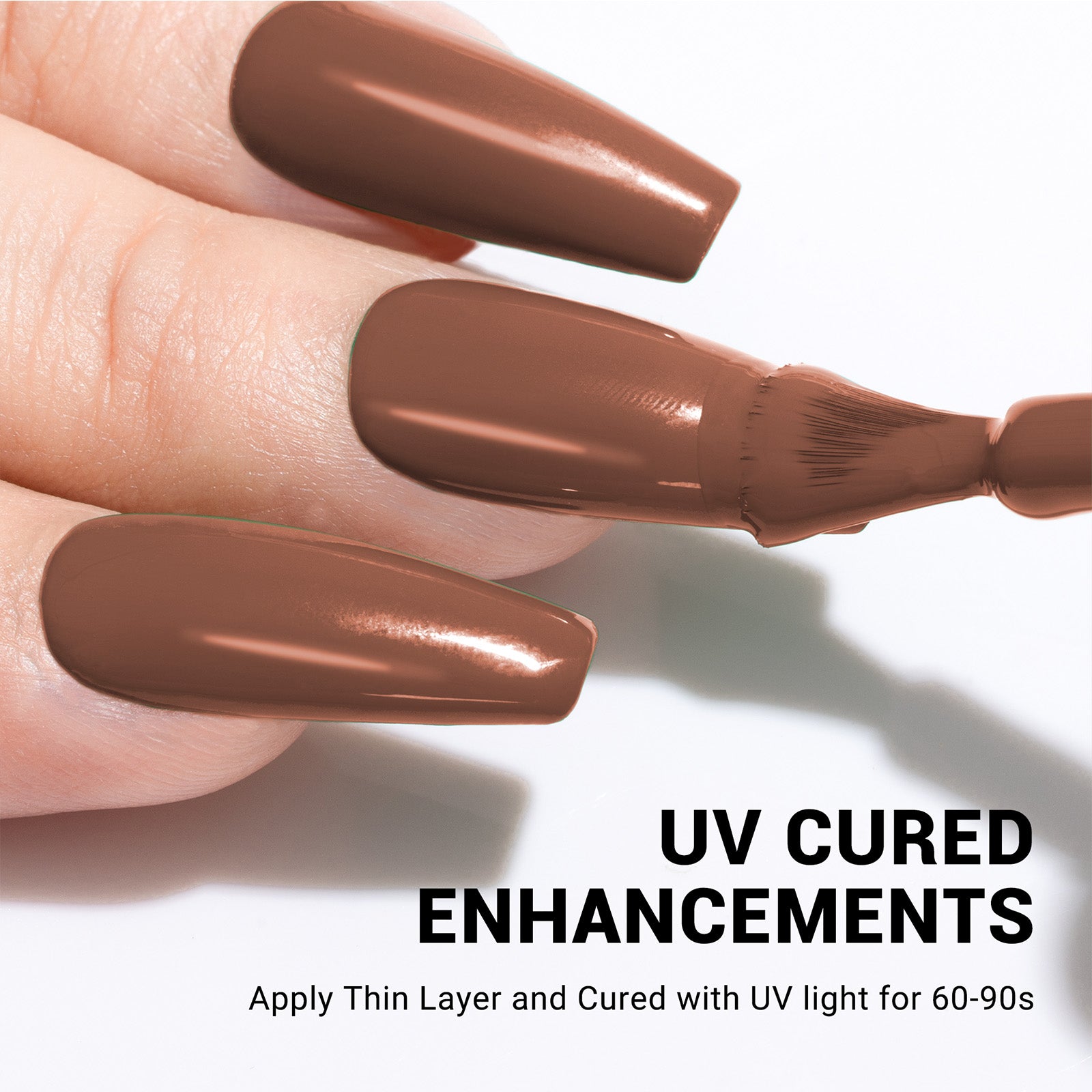 A1202 Brown - TPO-Free Thick Gel Nail Polish(15ml) - 图片5