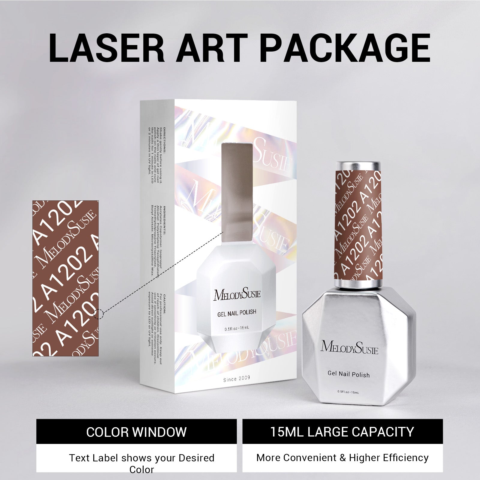 A1202 Brown - TPO-Free Thick Gel Nail Polish(15ml) - 图片6