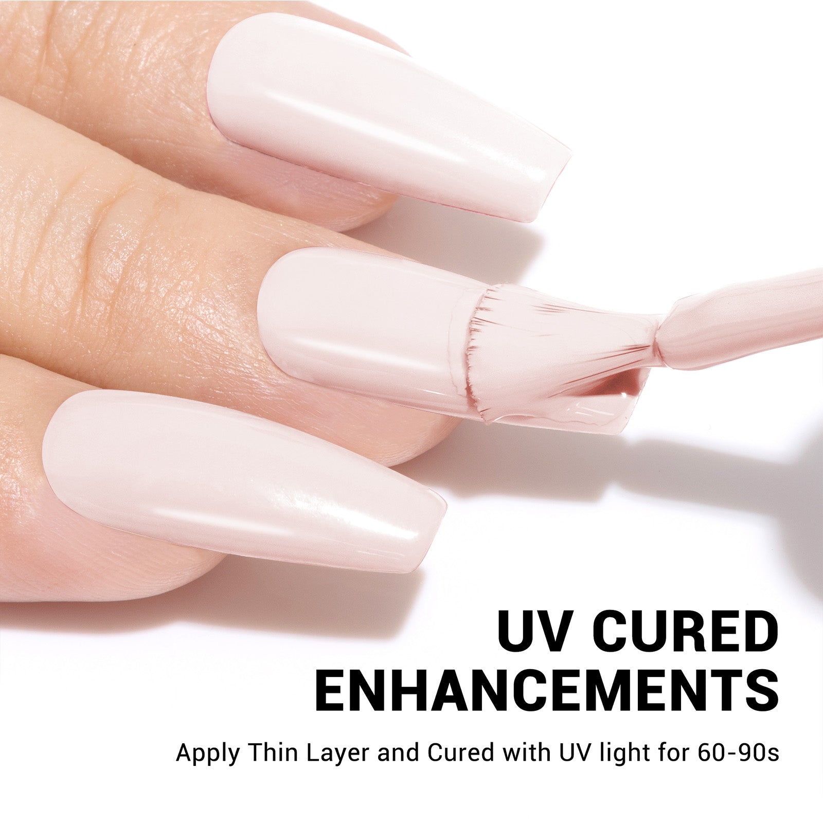 A1401 Pink White - TPO-Free Thick Gel Nail Polish(15ml) - 图片5