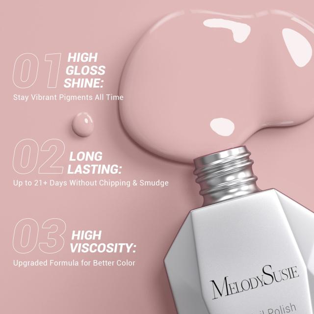 A1404 Nude Pink - TPO-Free Thick Gel Nail Polish(15ml)