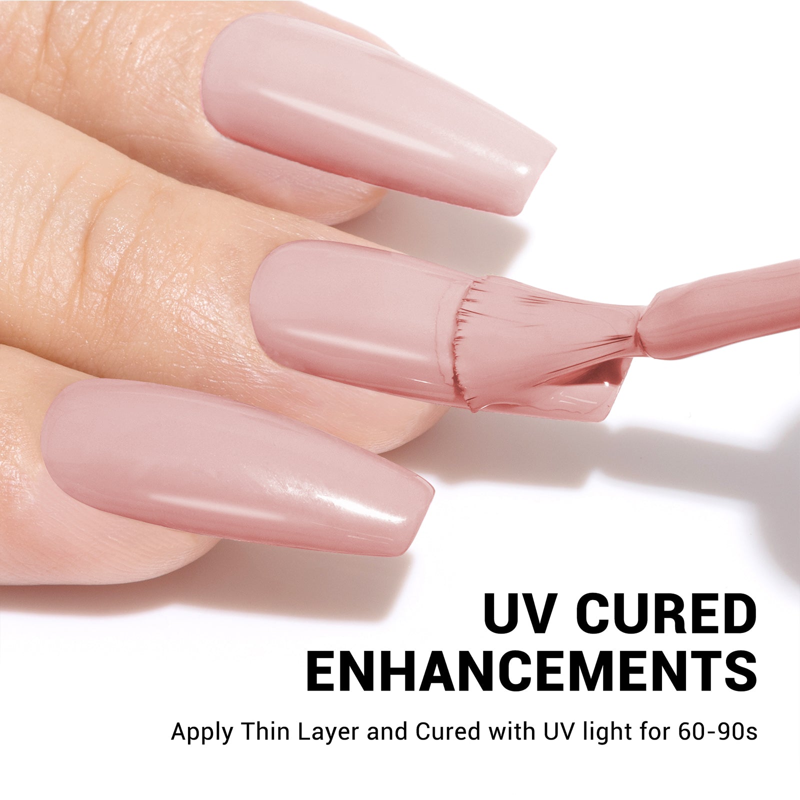 A1404 Nude Pink - TPO-Free Thick Gel Nail Polish(15ml) - 图片5