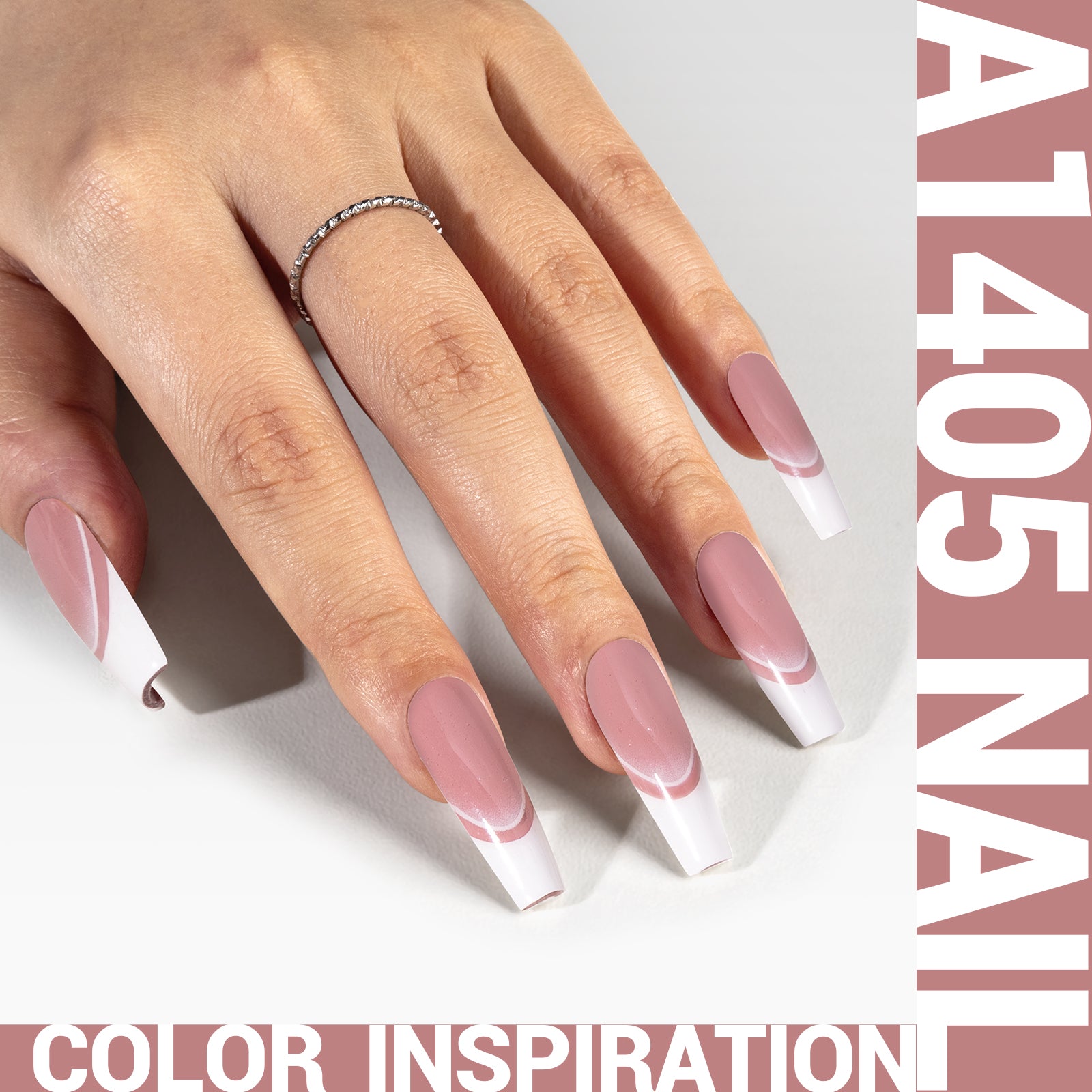 A1405 Pink - TPO-Free Thick Gel Nail Polish(15ml) - 图片2